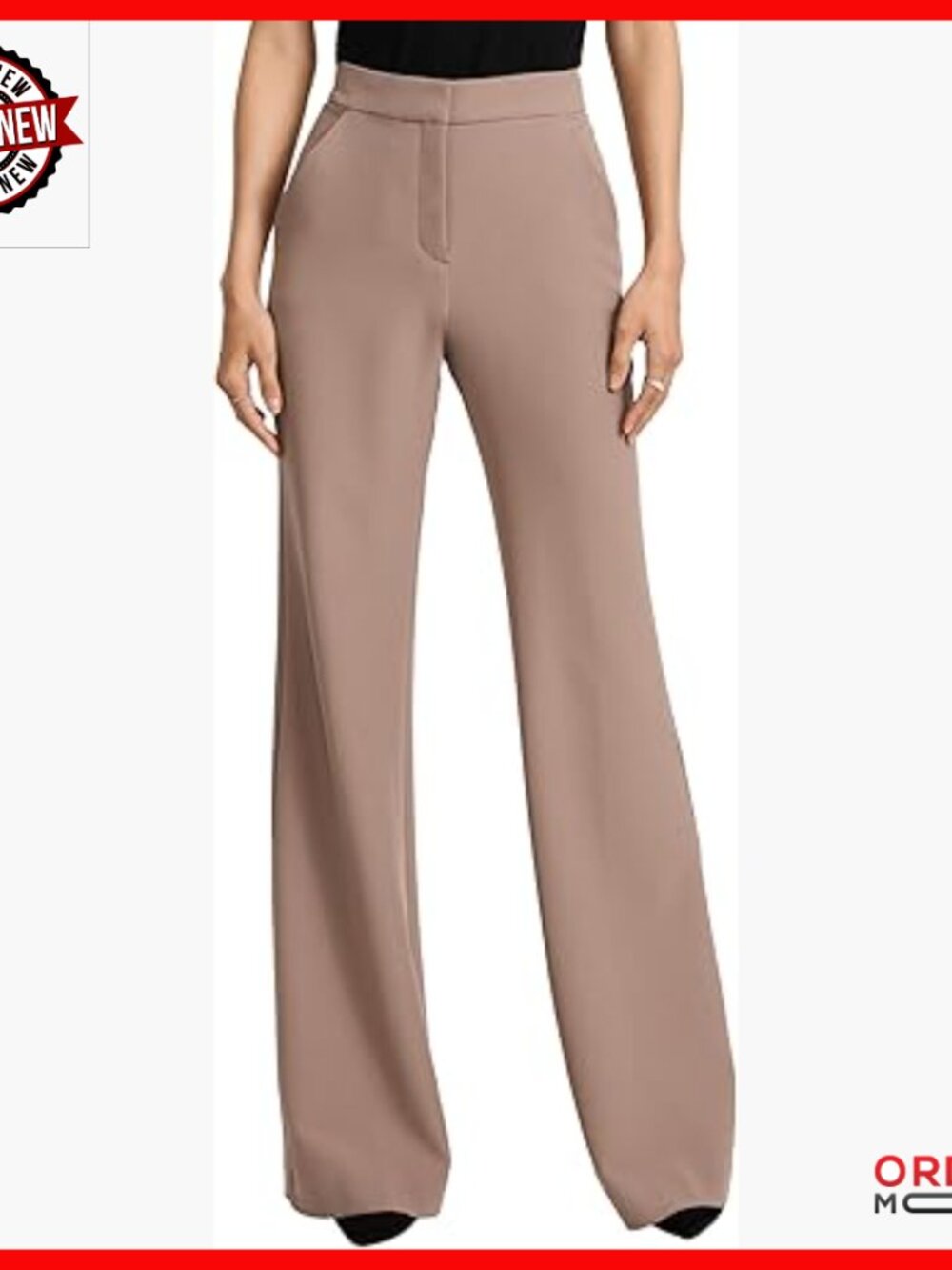 High Rise Flare Dress Pants 33" Inseam Work Event Ready Stretch